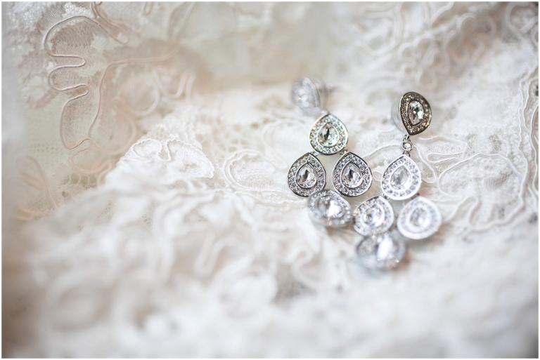 Bride's earrings