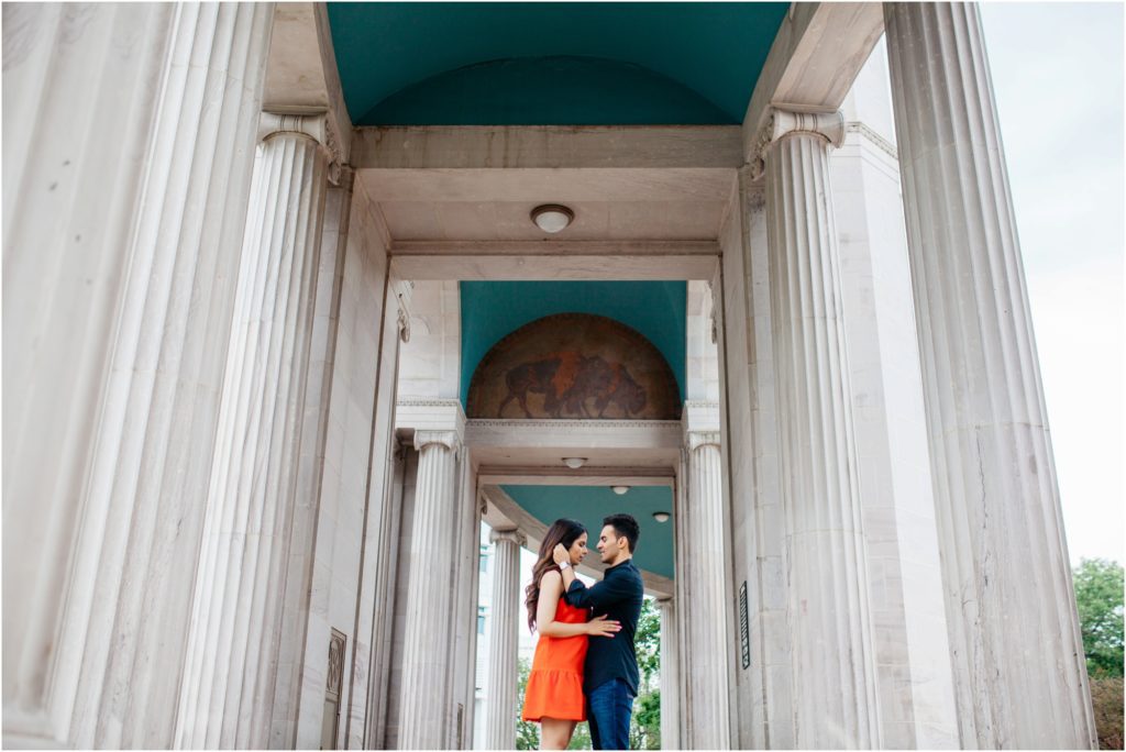 Civic Center Park engagement photos