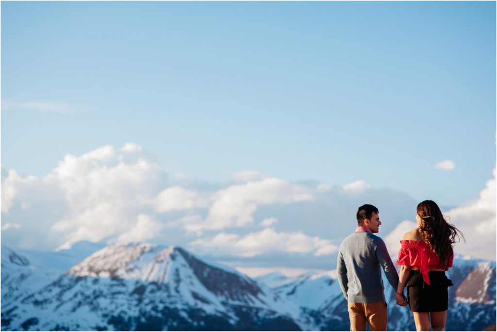 Loveland Pass engagement photos