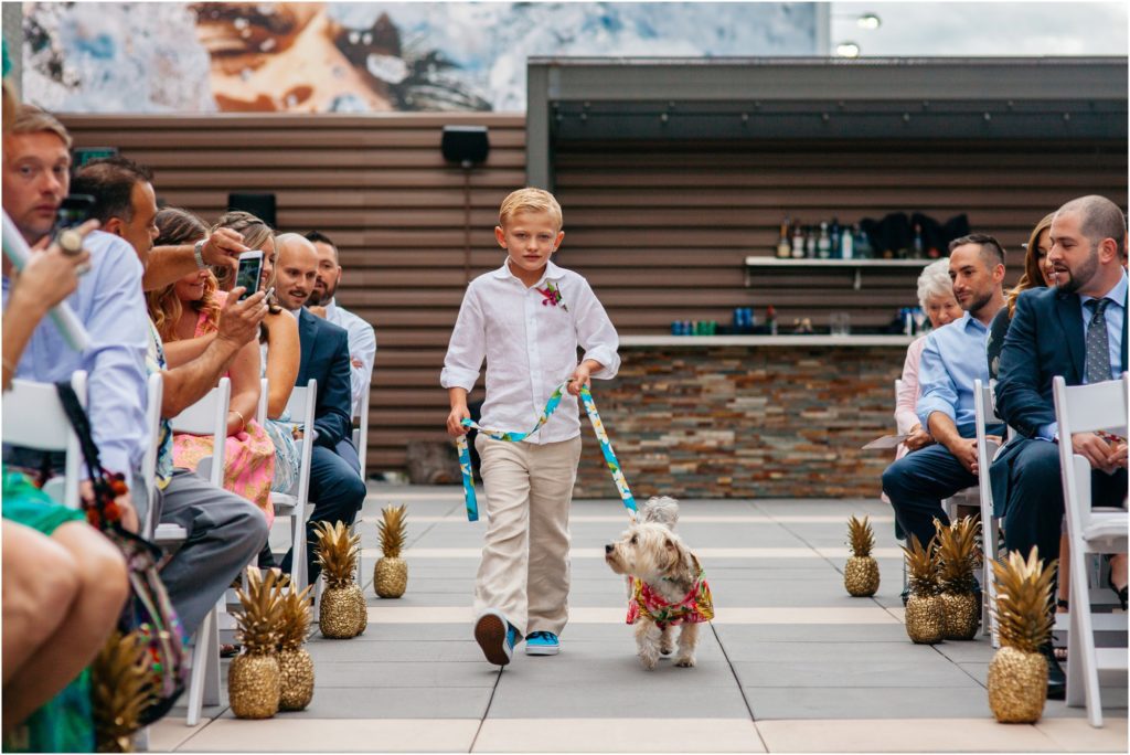 Rooftop Denver wedding photos