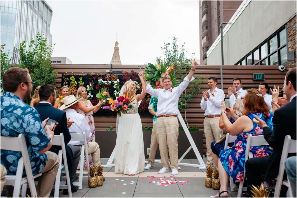 Rooftop Denver wedding