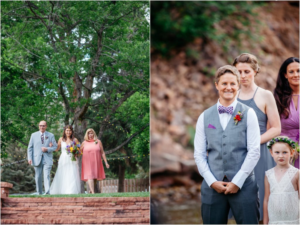 Lyons Riverbend wedding ceremony