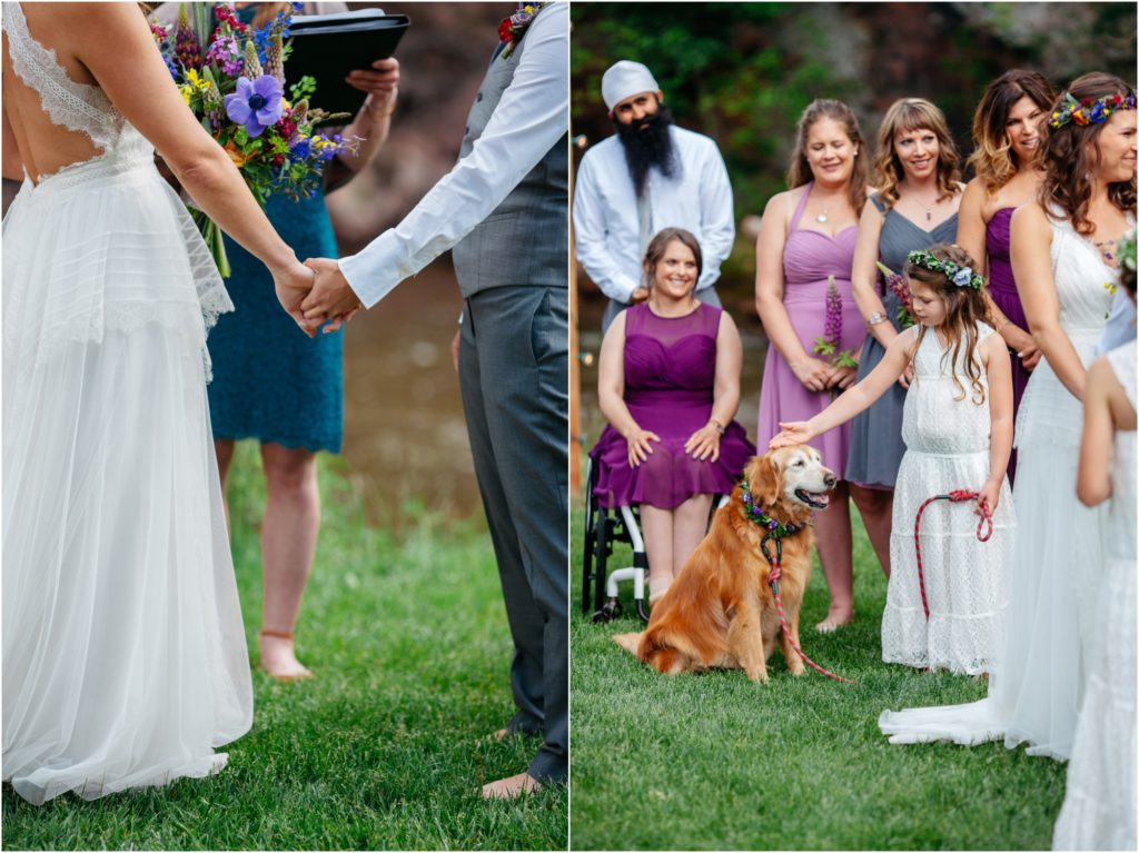 Lyons Riverbend wedding ceremony