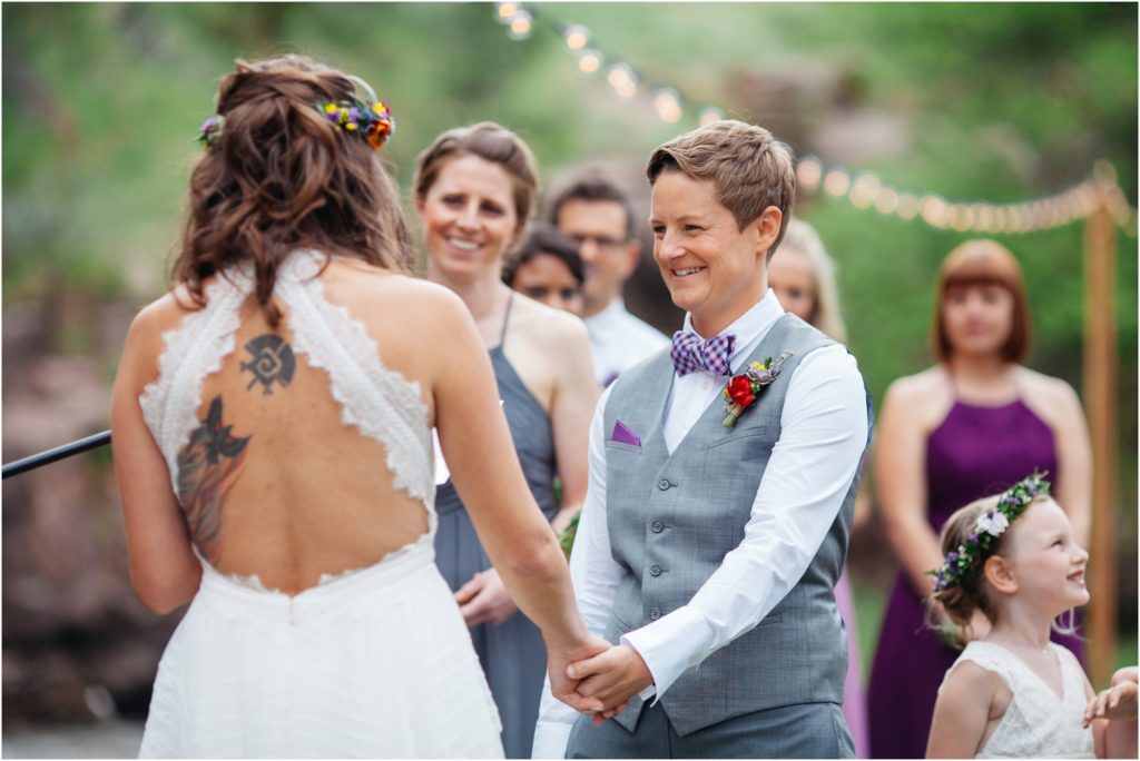 Lyons Riverbend wedding ceremony