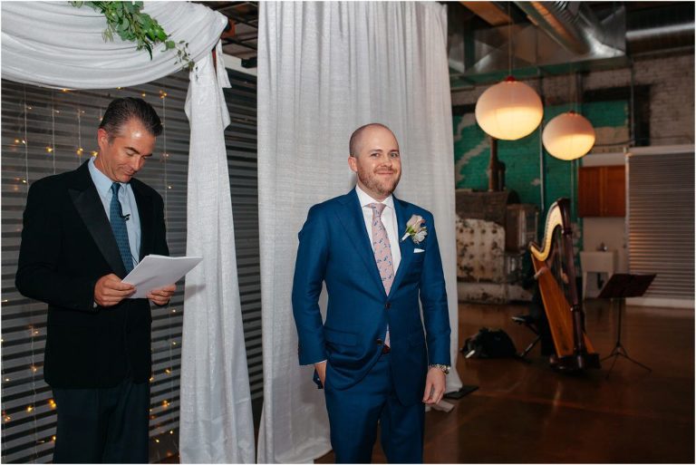 Indoor Denver wedding ceremony