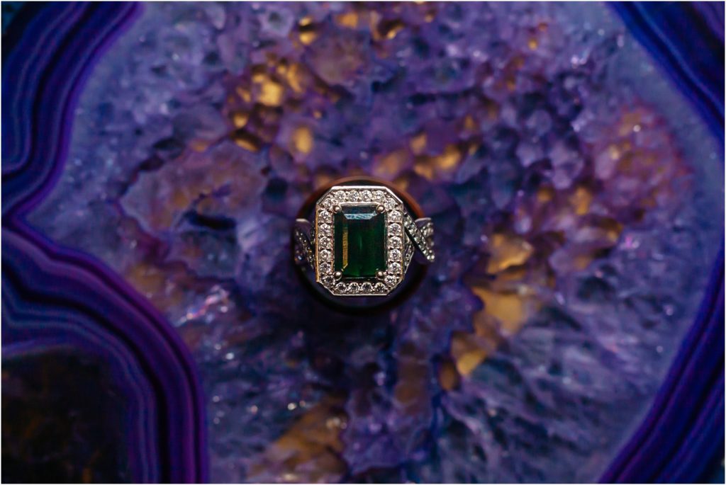 Emerald engagement ring