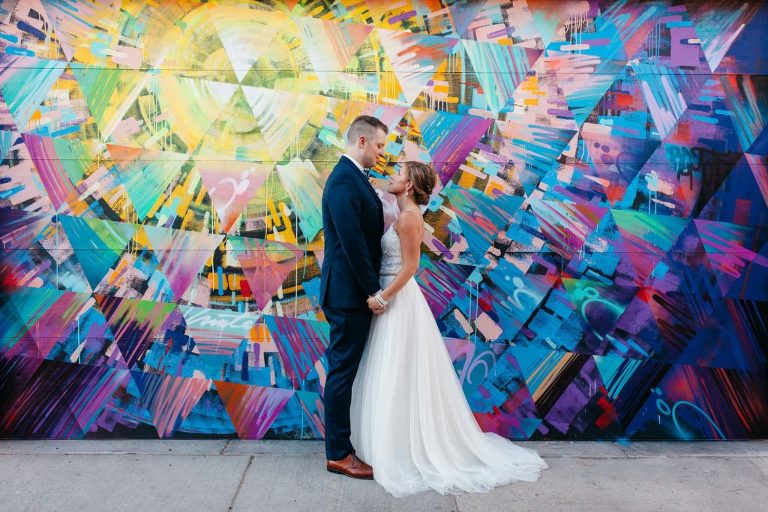 Colorful Denver wedding photos