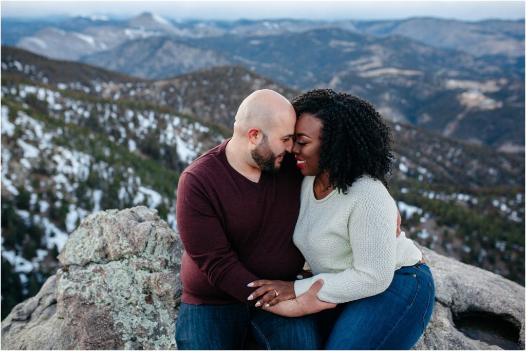 Mountain engagement photos