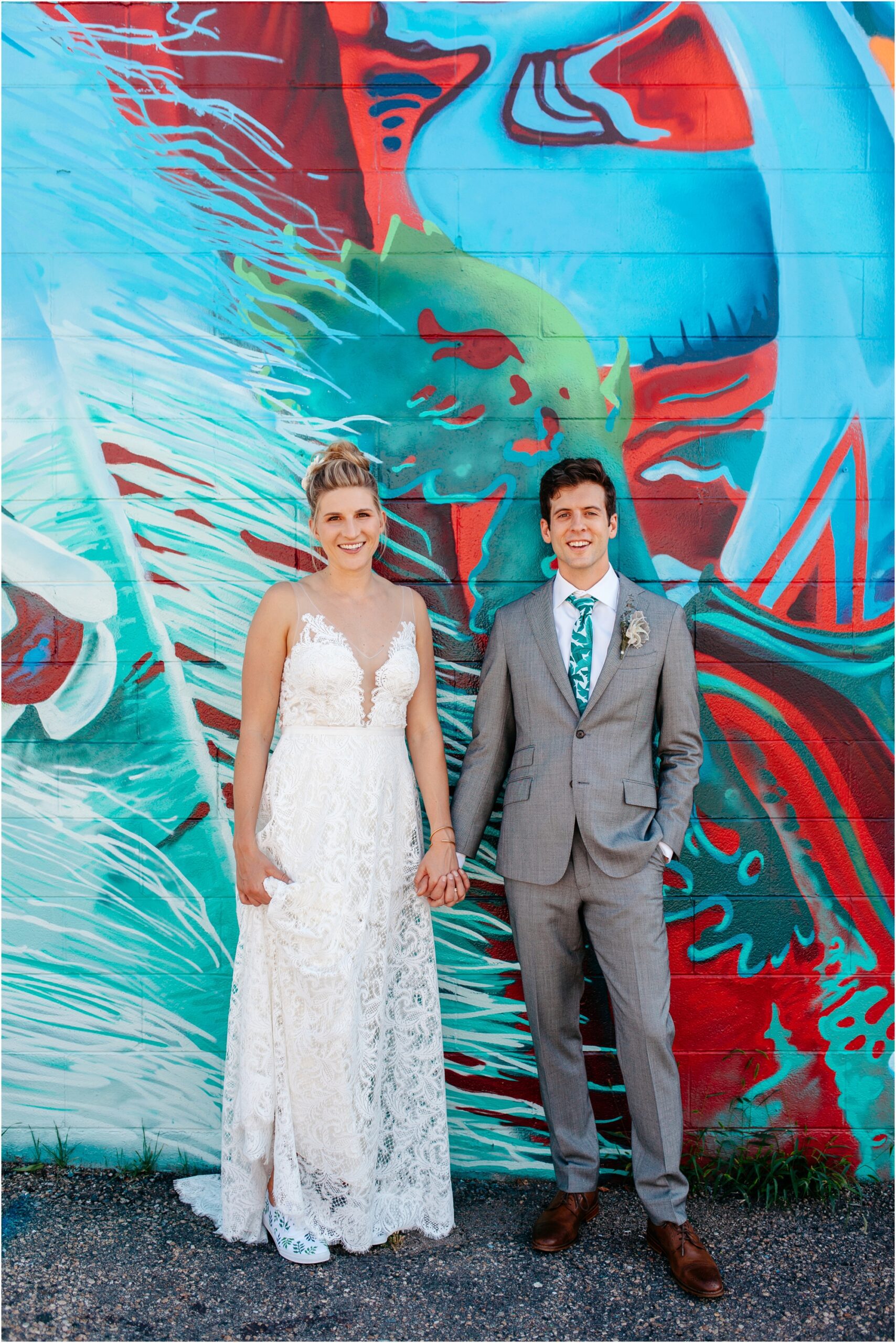 Colorful Denver wedding photos