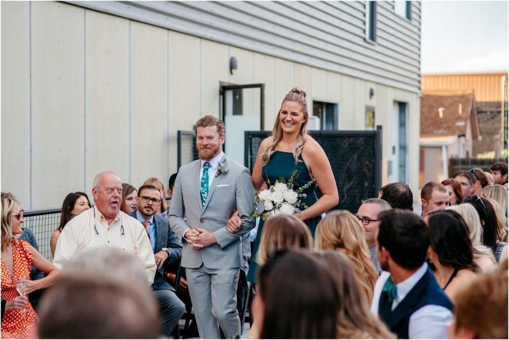 Space Gallery wedding ceremony photos