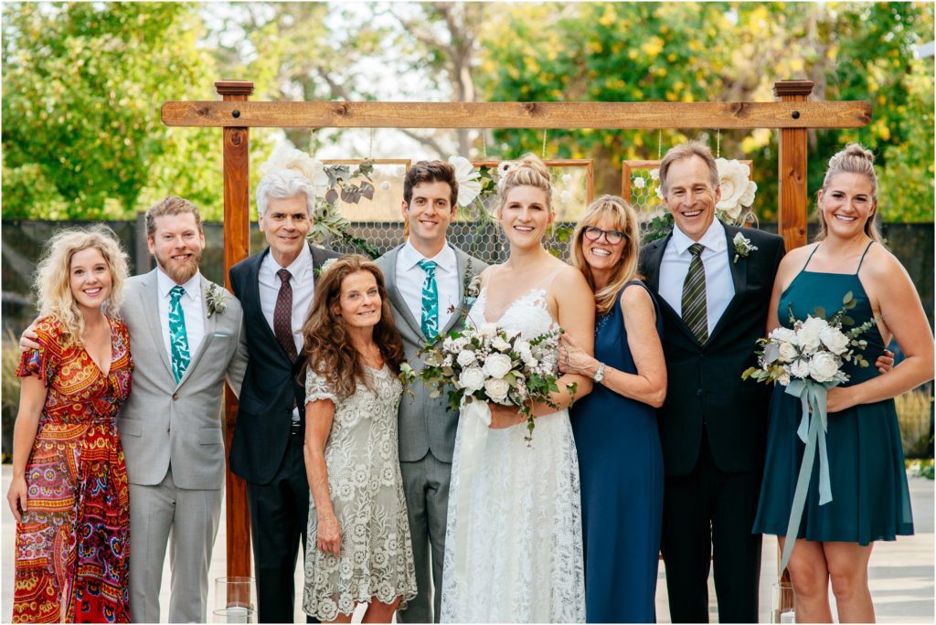 Wedding family portraits