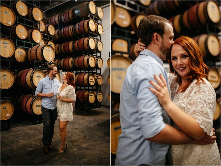 Winery engagement photos