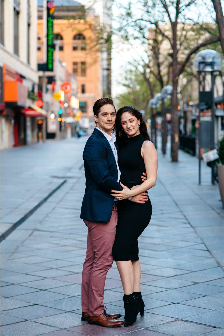 16th Street Mall engagement session