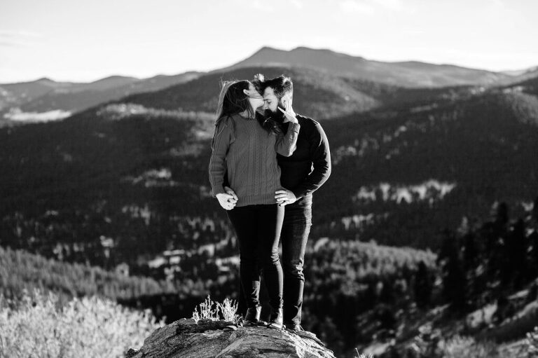 Winter Colorado engagement photos