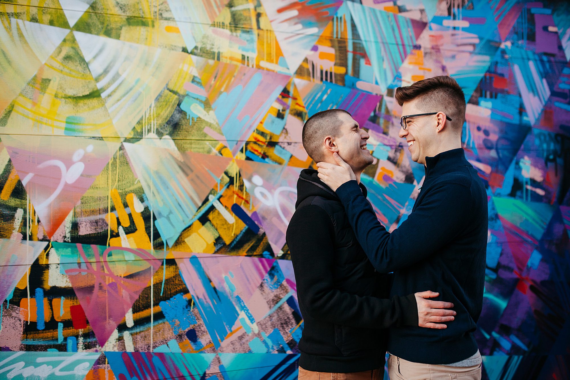 RiNo Denver engagement photos