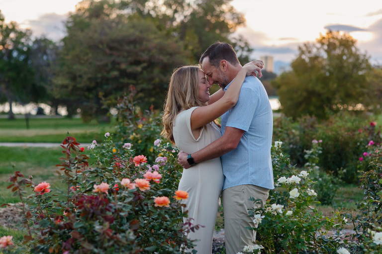 City Park Denver family photos with clients posing for family photo session 