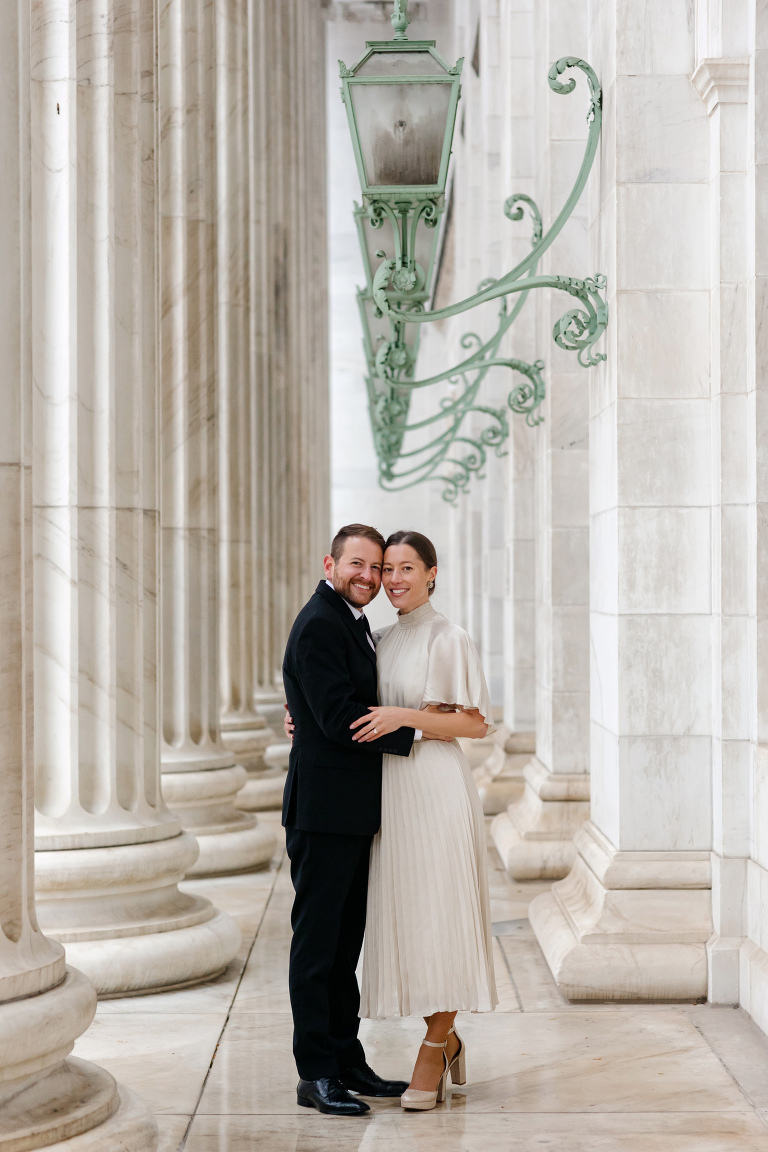 Photo of couple eloping at Denver courthouse