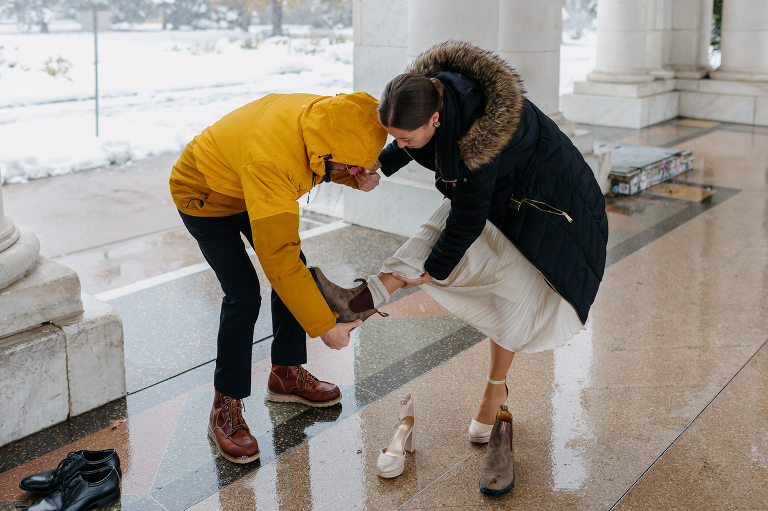 Denver winter wedding