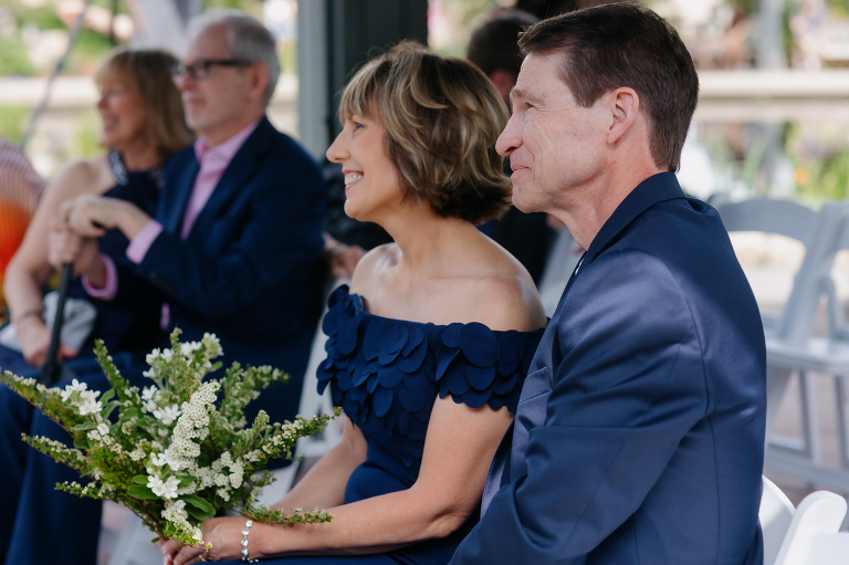 Denver Botanic Gardens microwedding ceremony in the gazebo