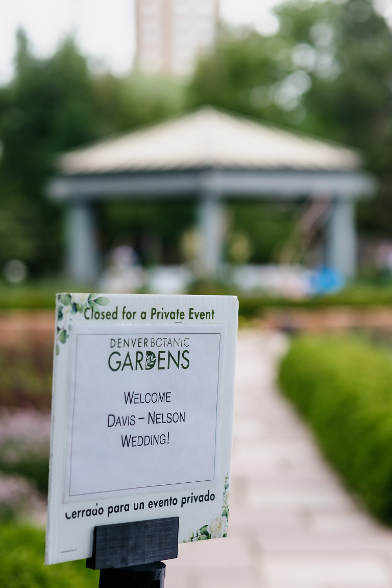 Denver Botanic Gardens microwedding ceremony site