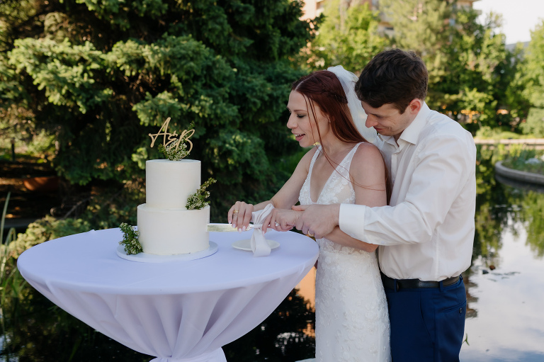 Denver Botanic Gardens intimate wedding reception