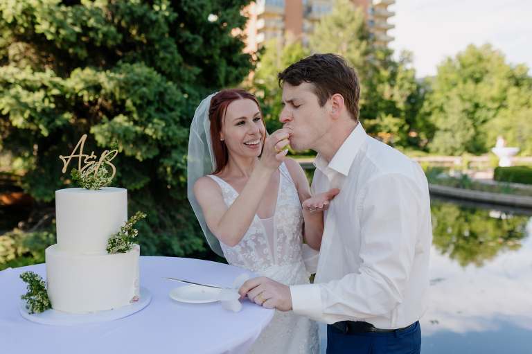 Denver Botanic Gardens intimate wedding reception