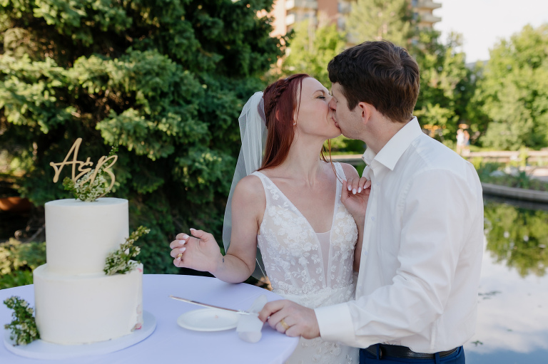 Denver Botanic Gardens intimate wedding reception