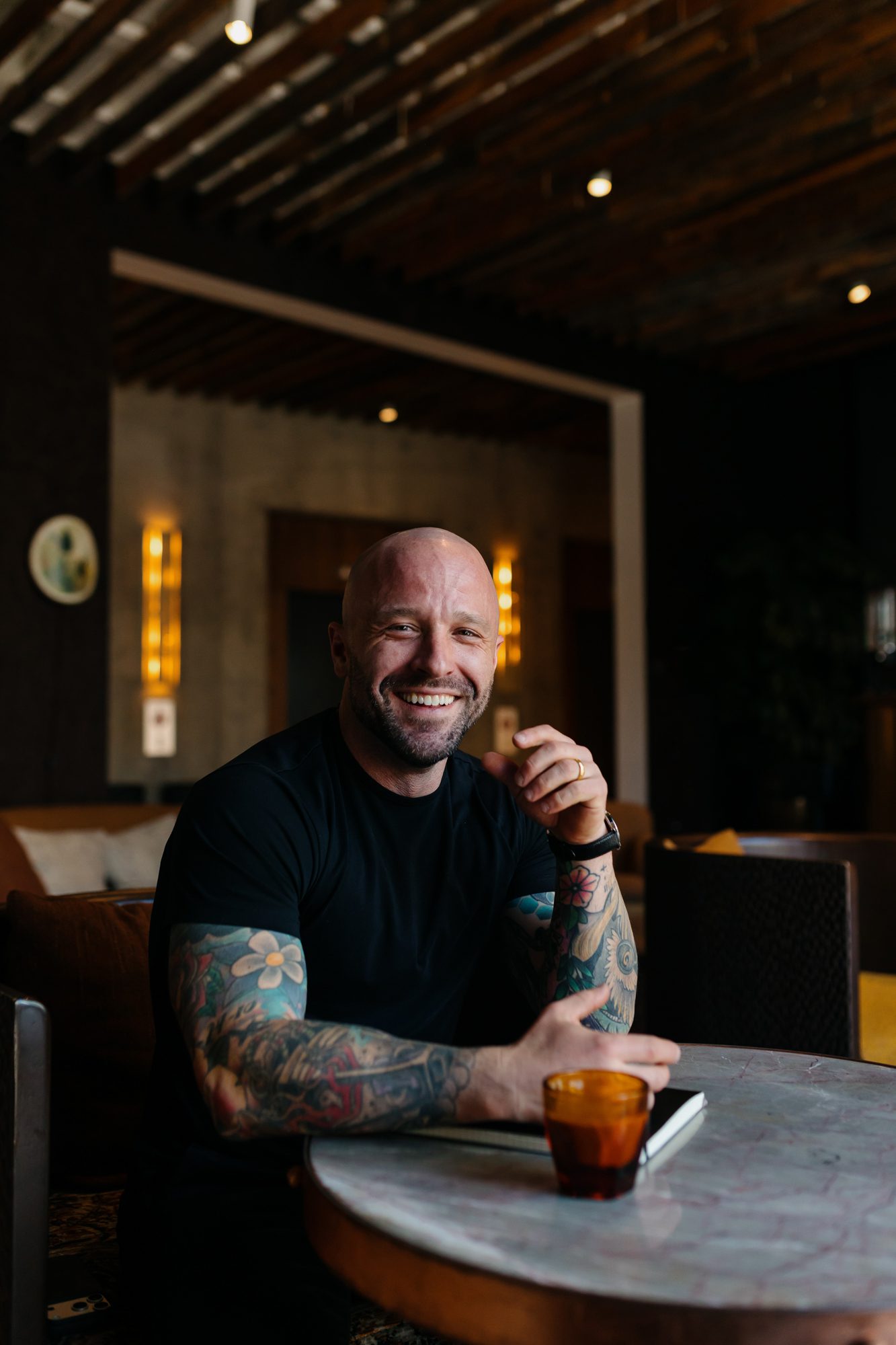 Client posing for Denver headshot session