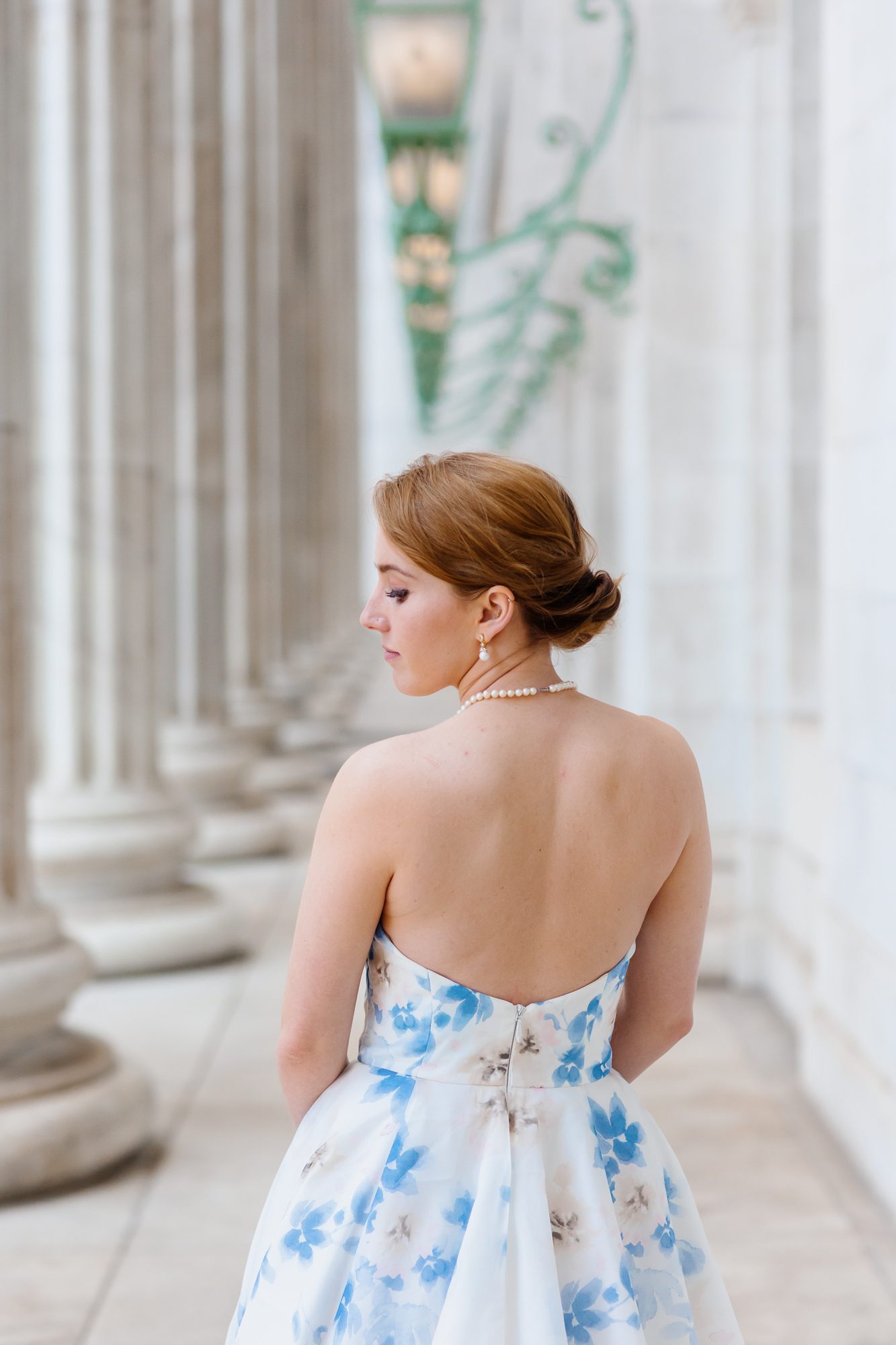 Clients posing for Denver courthouse elopement photos